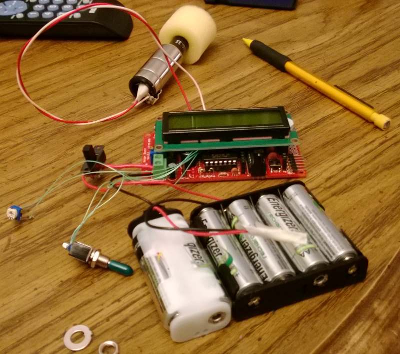 Geiger counter electronics, without the case Geiger counter electronics, without the case