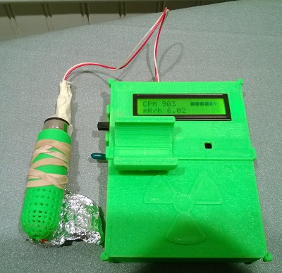 The Geiger counter, in operation The Geiger counter, in operation