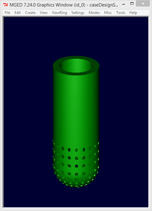 Geiger Counter tube holder (render)