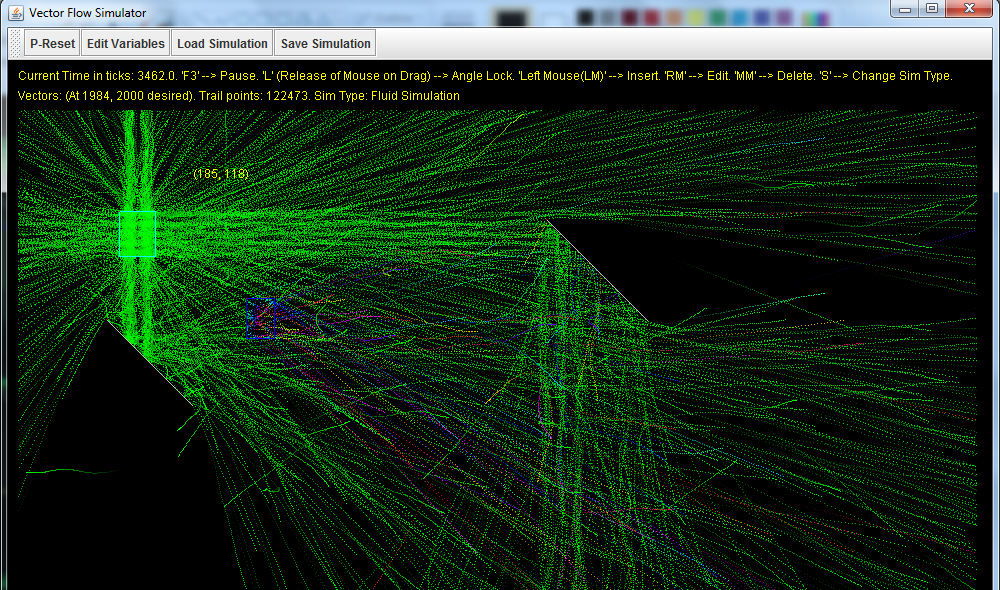 Particle simulation with collisions, non-euclidean space, and different colors