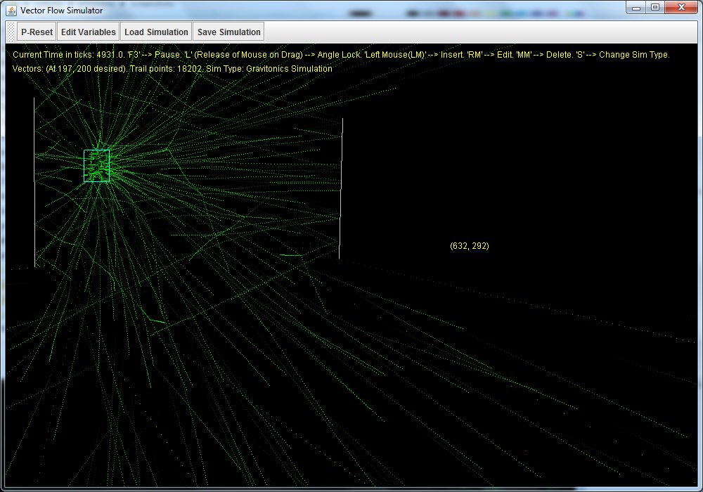 Particle simulation with collisions and gravity