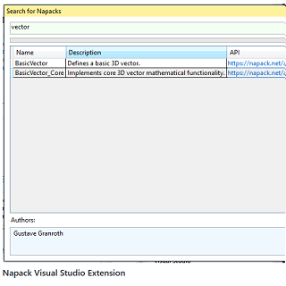 Napack Package Framework example